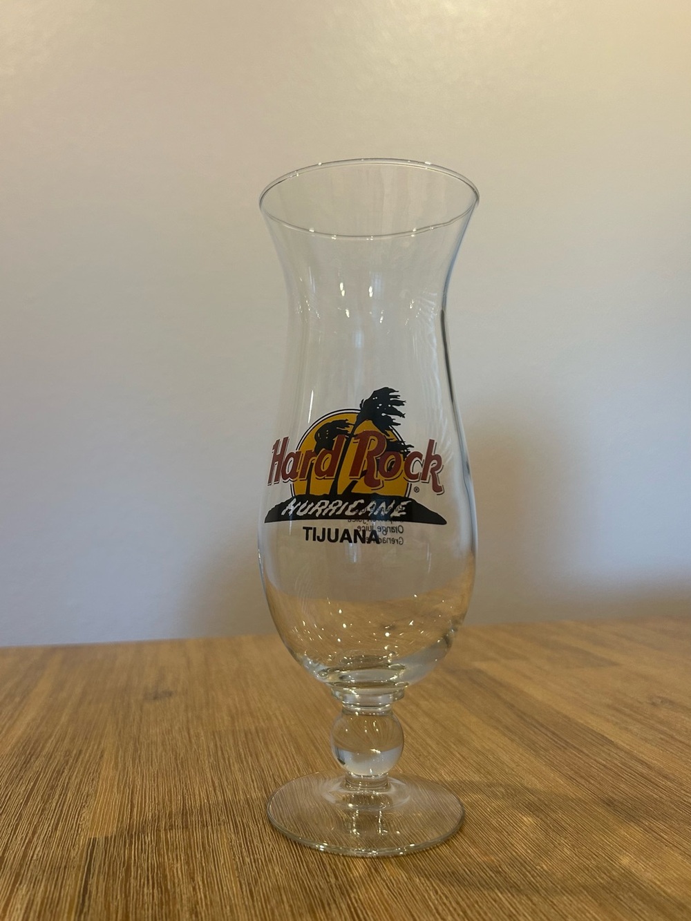 Hard Rock Cafe Tijuana Hurricane Glass